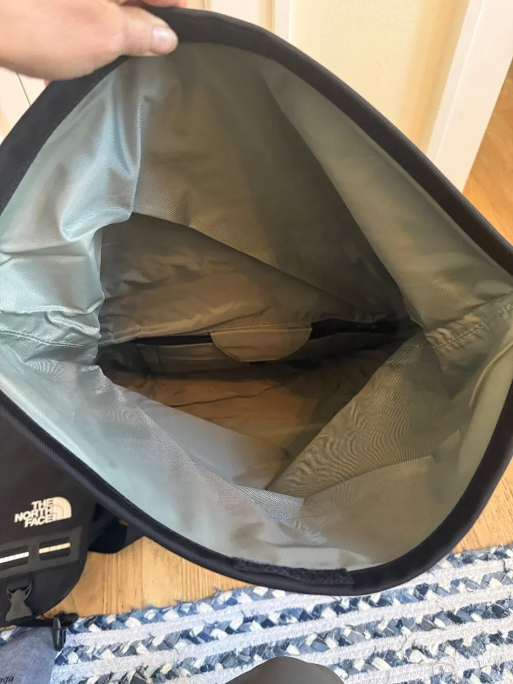 Looptworks Rolltop Backpack is an upcycled commuter bag - Black